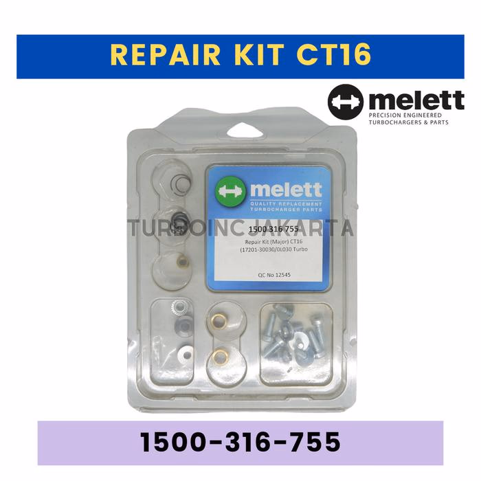 1500-316-755 REPAIR KIT TURBO HILUX CT16 MELETT 17201-0L030 17201-30030