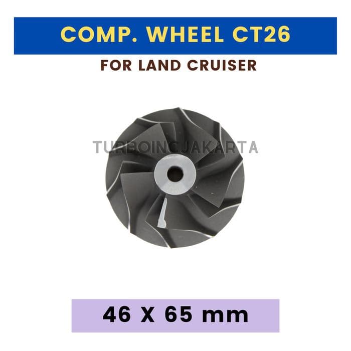 COMPRESSOR WHEEL TURBO CT26 46mm LAND CRUISER 3.0 IMPELLER TURBO – view 1