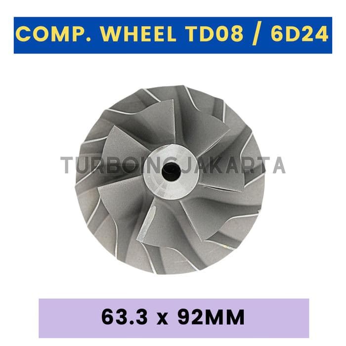 COMPRESSOR WHEEL TURBO TD08 / 6D24 IMPELLER
