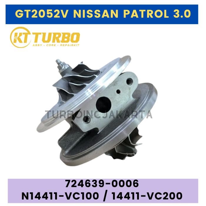 GT2052V CARTRIDGE TURBO NISSAN 3000cc 724639-0006 14411-VB100 CATRIDGE