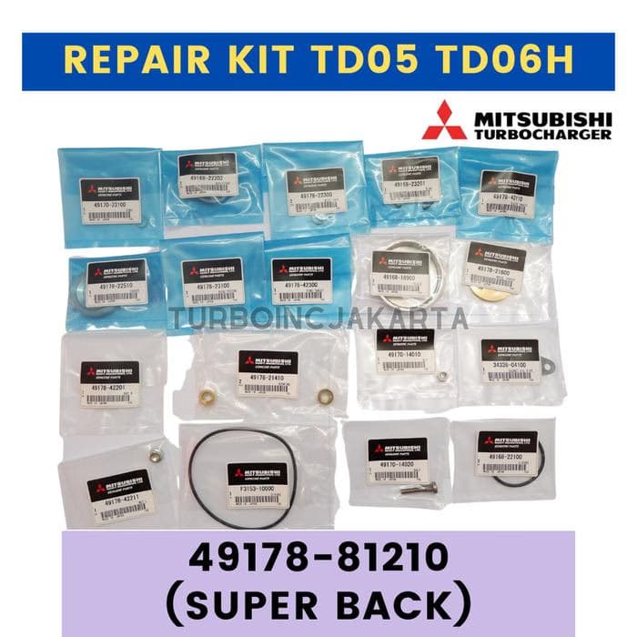 REPAIR KIT TD05 TD06H MITSUBISHI 49178-81210 (SUPER BACK)