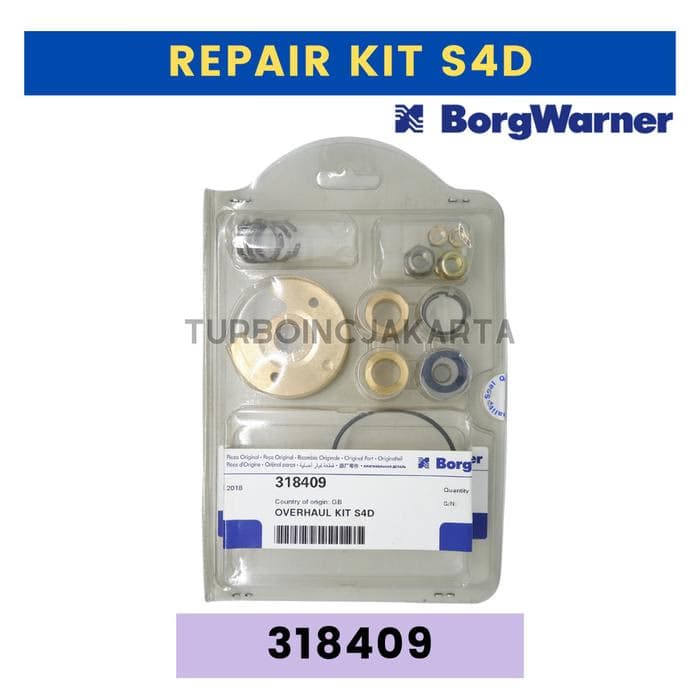 REPAIR KIT TURBO S4D 318409 BORGWARNER OVERHAUL KIT