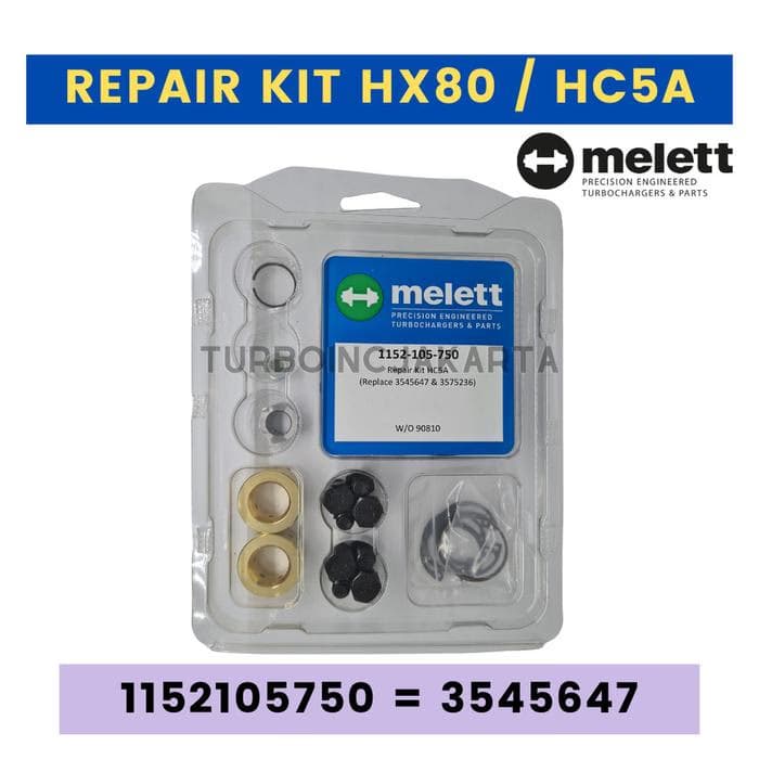 REPAIRKIT TURBO HX80 HC5A MELETT 1152-105-750 = 3545647 KTA38 KTA50