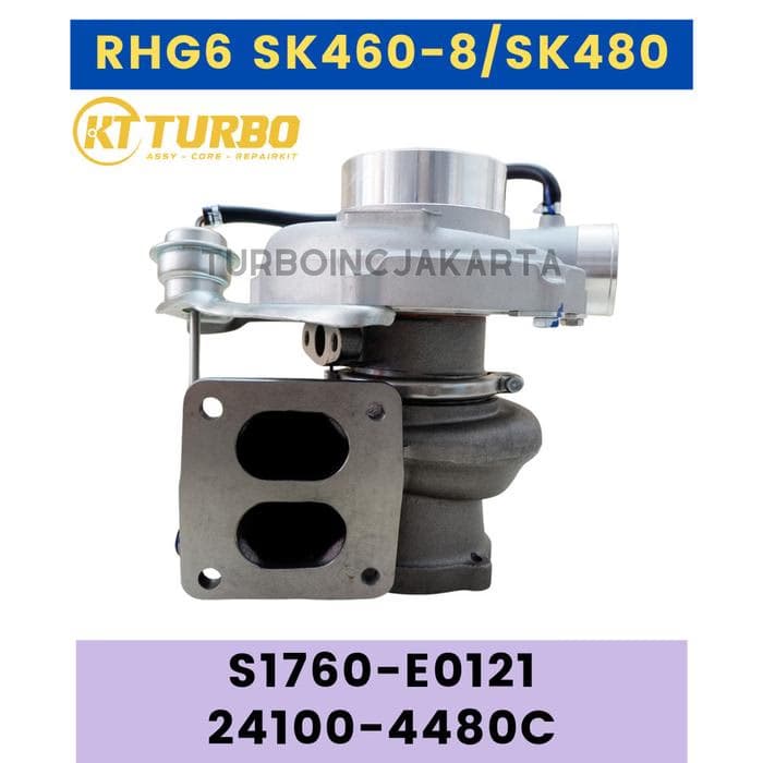 RHG6 CXDI TURBO KOBELCO SK460-8 SK480 HINO P11C 24100-4480 S1760-E0121 – view 1