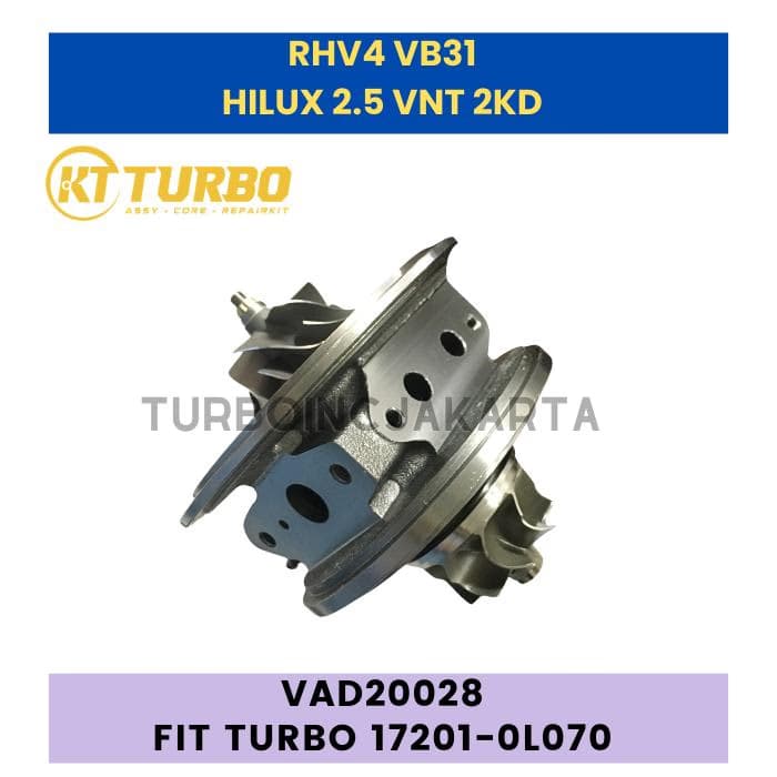 RHV4 VB31 CARTRIDGE TURBO HILUX 2KD CATRIDGE 17201-0L070 17201-0L071