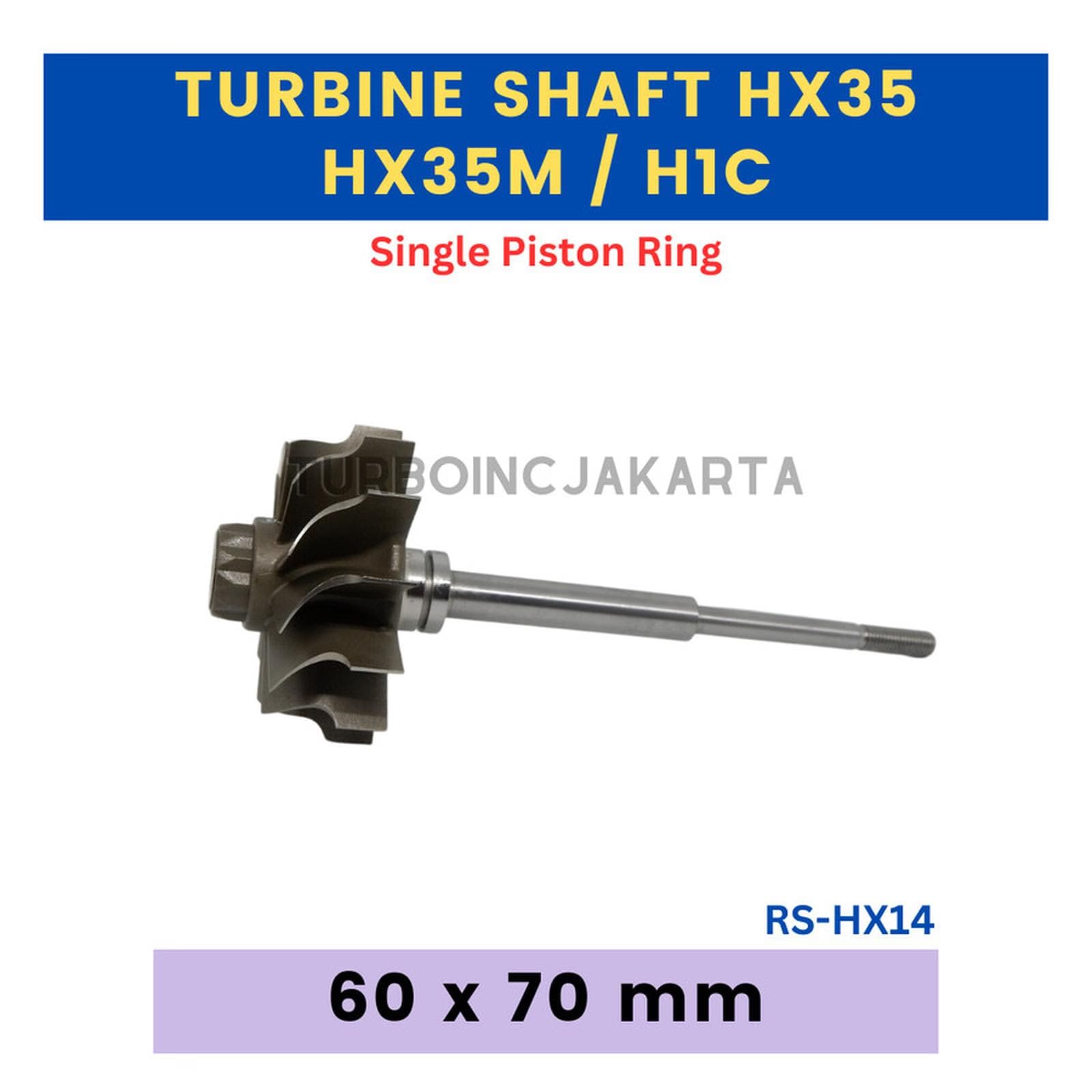 TURBINE WHEEL / SHAFT ROTORSHAFT HX35 / H1C