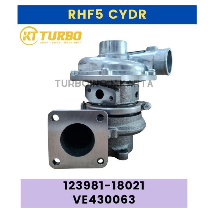 TURBOCHARGER RHF5 CYDR TURBO ASSY YANMAR 4TNE106T VE430063 / 123981-18021