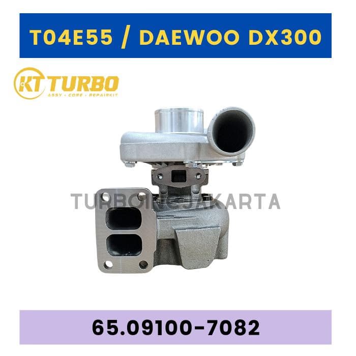 TURBOCHARGER T04E55 / DOOSAN DAEWOO DX300 DE08 65.09100-7082 – view 1