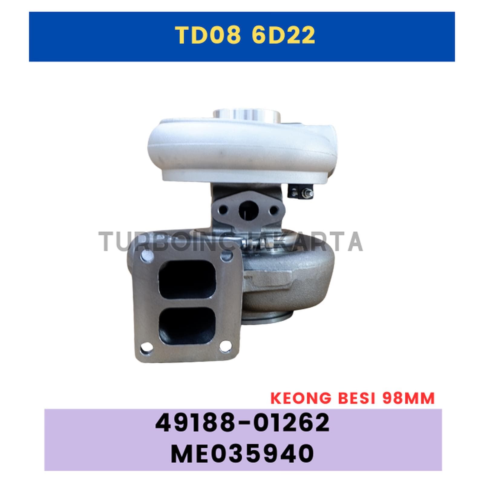 TURBOCHARGER TD08 6D22 6D22T 49188-01262 ME035940
